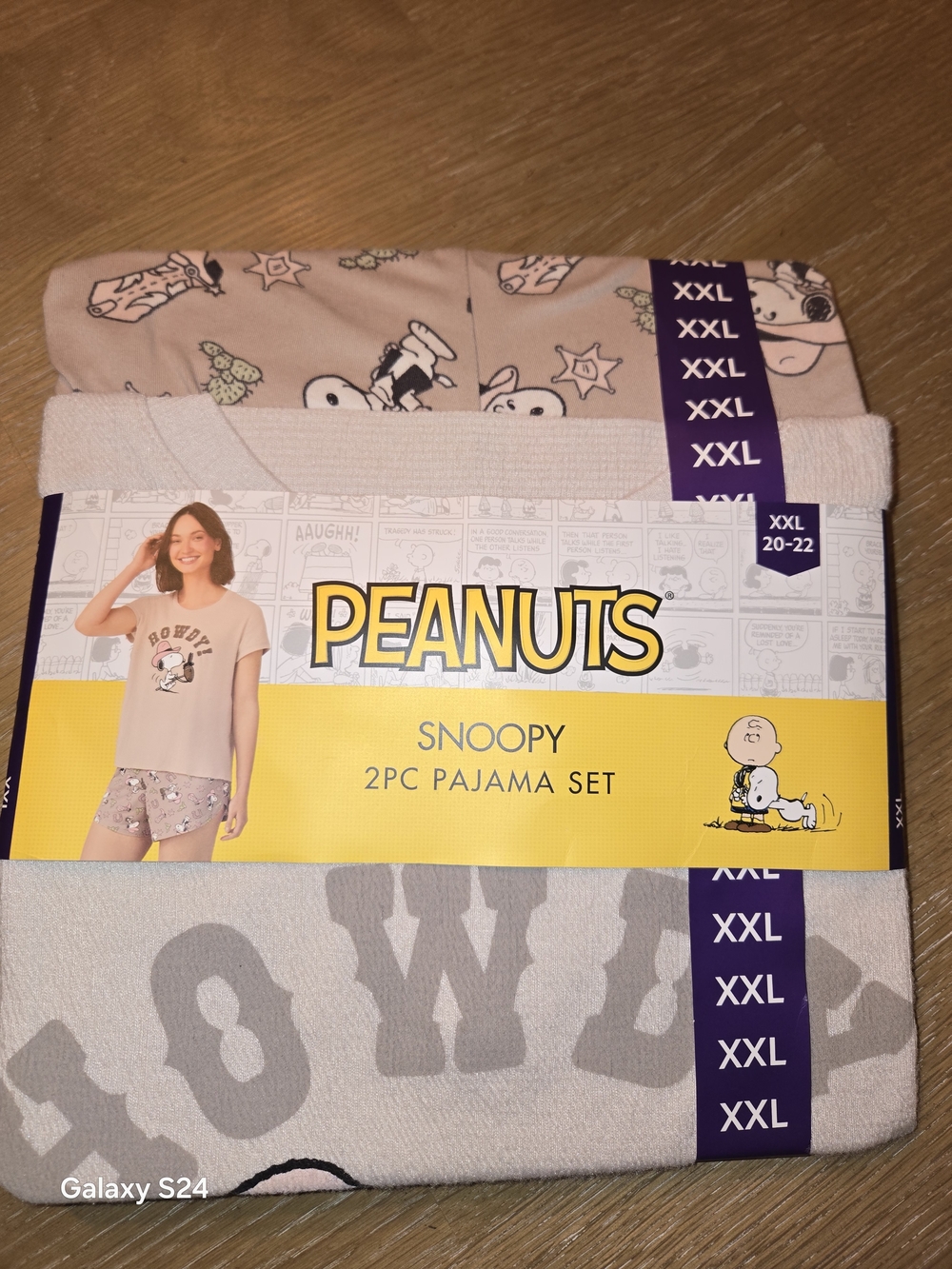 Peanuts Snoopy 2PC Pajama Set - Womens XXL New